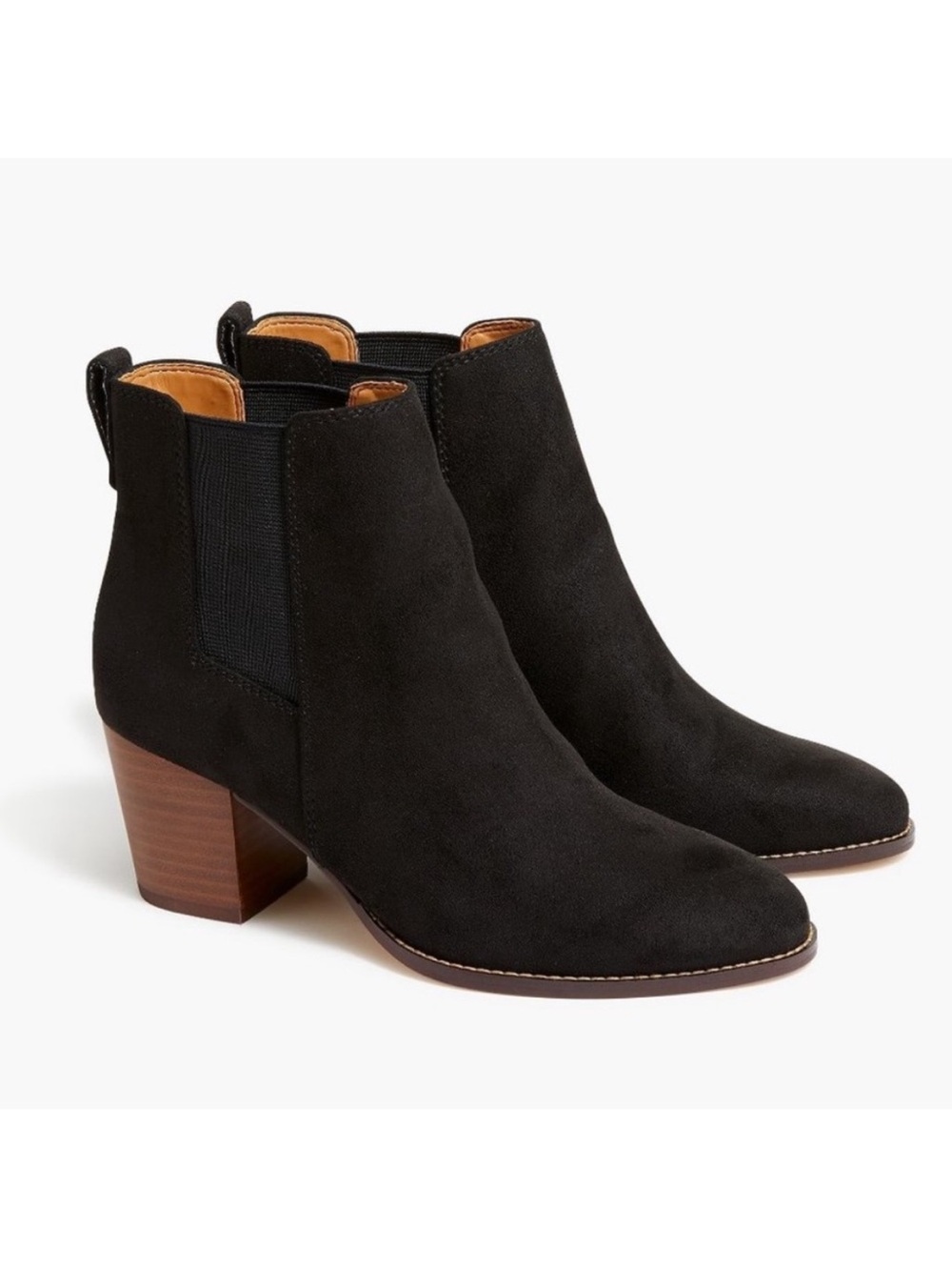 🍒NEW IN BOX J. Crew Factory Rory Microsuede Boots. Black Suede. Size: 8.5 - Picture 1 of 11